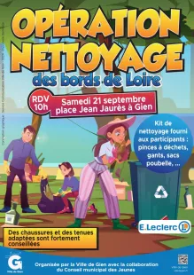 Nettoyage des bords de Loire