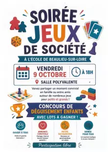 Soirée jeux de société