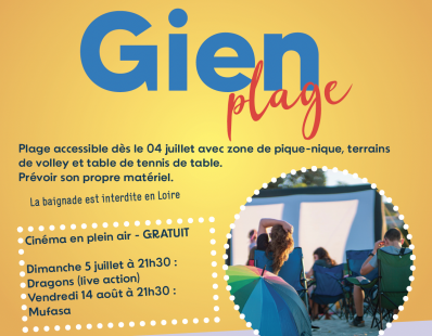 Gien Plage - Cinéma en plein air