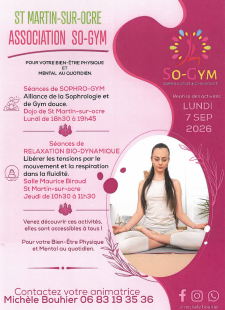 Séances de Sophro-Gym et de Relaxation Bio-Dynamique