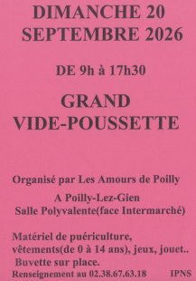 Grand vide-poussette