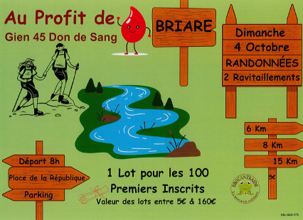 Randonnée au profit du don de sang