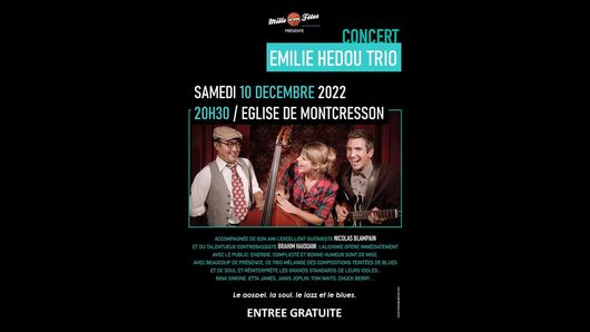 Concert avec Emilie Hedou Trio