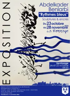 Exposition : Rythmes Bleus (sculptures et encres)