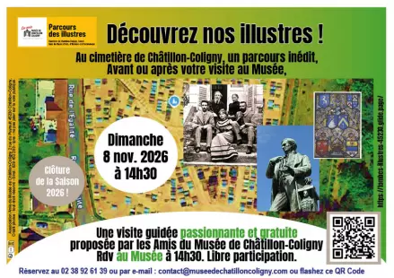 Parcours des illustres au cimetière de Châtillon-Coligny