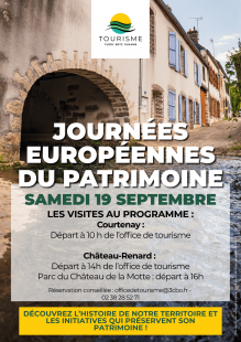 Journées Européennes du Patrimoine : Visite commentée de Courtenay