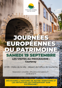 Journées Européennes du Patrimoine : Visite commentée de Courtenay