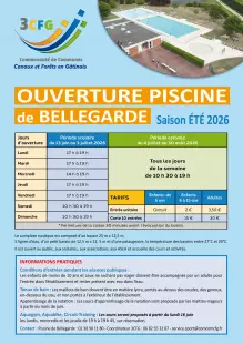 Ouverture de la piscine de Bellegarde