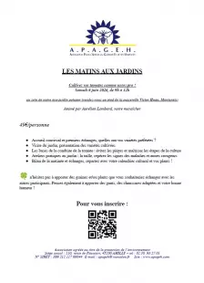 Les matins aux jardins