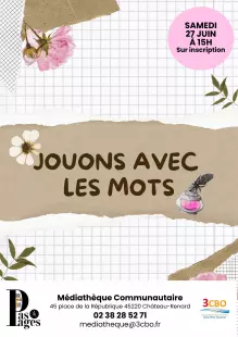 Atelier jouons avec les mots