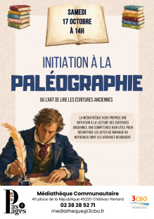 Initiation à la paléographie ou l'art de lire les écritures anciennes