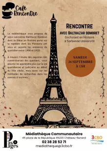 Café rencontre avec Balthazar Dombret