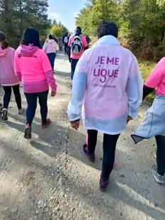 Rando Rose dans le cadre d'octobre rose