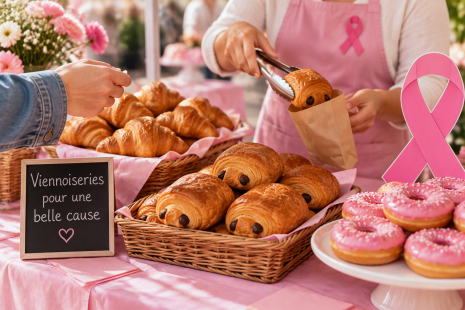 Vente de viennoiseries Octobre rose
