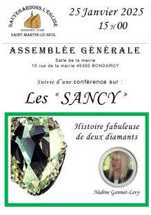 Assemblée Générale et Conférence sur les célèbres diamants 