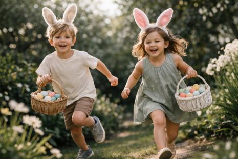 Chasse aux oeufs de Pâques