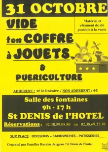 Vide ton coffre à jouets et puériculture