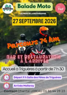 Balade moto au profit de la Mucoviscidose