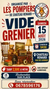 Vide grenier des Pompiers de Château Renard