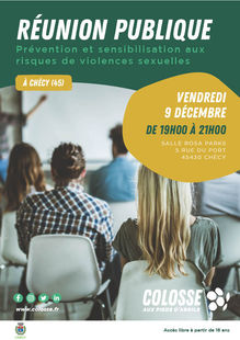 Réunion publique : Prévention et sensibilisation aux risques de violences sexuelles