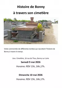 Printemps des cimetières : visites commentées du cimetière de Bonny-sur-Loire
