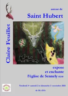 Autour de la Toussaint, exposition saint Hubert, oeuvres de Claire Feuillet