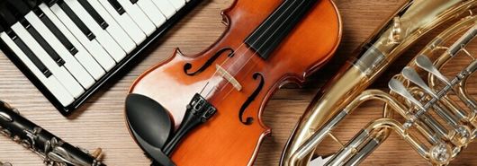 Concert de l'orchestre à l'école cordes et flûtes