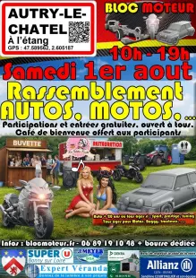 Samedi 1er aout, RASSEMBLEMENT (autos, motos, buggy, …) - Autry-le-Châtel