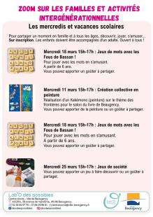 Ateliers intergénérationnels