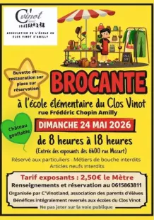 Brocante à l’école du Clos-Vinot