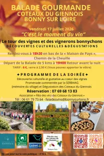 BALADE GOURMANDE AUTOUR DU VIN DES COTEAUX DU GIENNOIS
