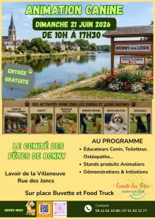 ANIMATION CANINE à BONNY SUR LOIRE (45) le 21 juin 2026