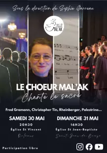 Le Chœur Mal'ak chante le sacré