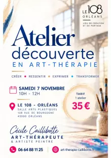 Atelier découverte en art-thérapie à Orléans – Le 108