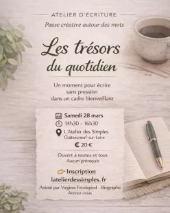 Atelier d'écriture - Pause créative autour des mots