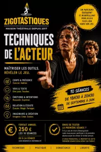 Workshop TECHNIQUES DE L'ACTEUR