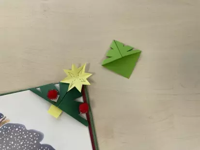 Atelier : Marque-page au coin du sapin
