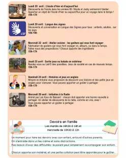 Ateliers intergénérationnels