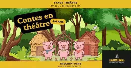 Stage 4-6 ans : Contes en théâtre – Du 23 au 25 février 27