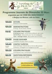 22 MARS 2026 : Le Printemps des Arts du Tao