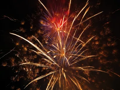 Fête nationale et feu d'artifice à Châteauneuf-sur-Loire