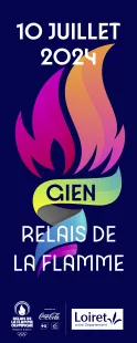 Les Eclaireurs à Gien : passage de la Flamme Olympique des JEUX OLYMPIQUES et village sportif des JO