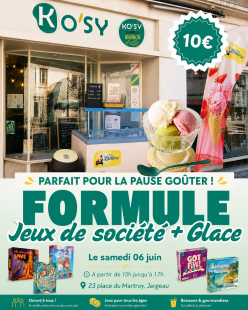 Après-midi jeux et glaces