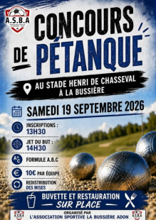 Concours de pétanque