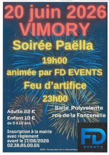 Soirée Paëlla et Feu d’artifice