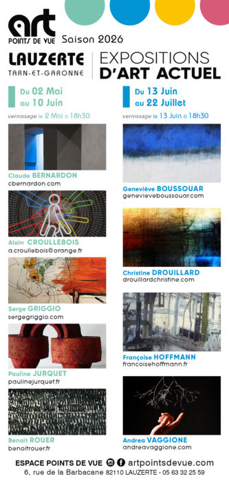 Exposition à la galerie Art Points de Vue_Lauzerte