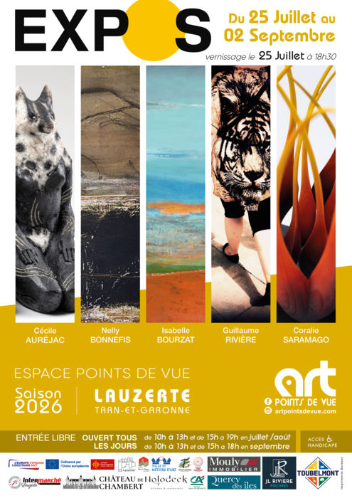 Exposition à la galerie Art Points de Vue_Lauzerte