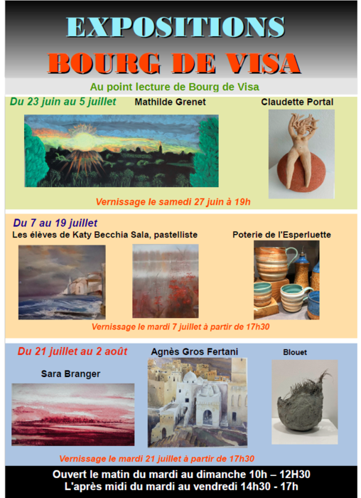 Expositions au point lecture de Bourg de visa_Bourg-de-Visa