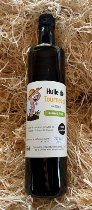 Bouteille huile de tournesol linoléique 75cl