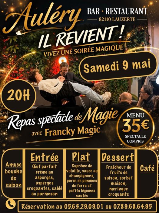 Repas & Spectacle au bar-restaurant Auléry_Lauzerte